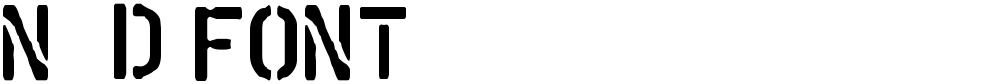 N&D font