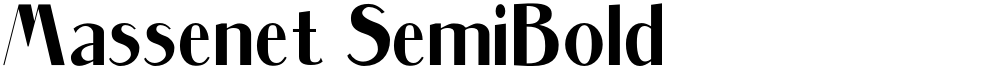 Massenet SemiBold