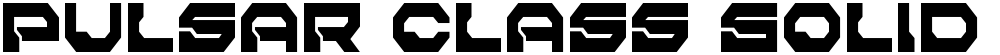 Pulsar Class Solid Condensed