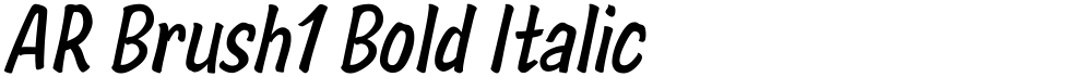 AR Brush1 Bold Italic