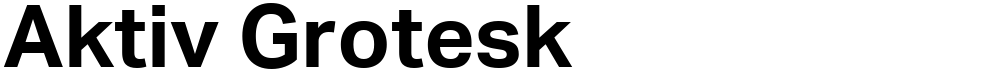 Aktiv Grotesk