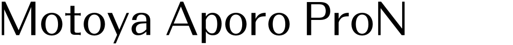 Motoya Aporo ProN