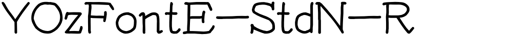 YOzFontE-StdN-R