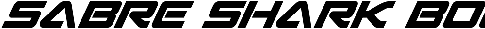 Sabre Shark Bold Condensed