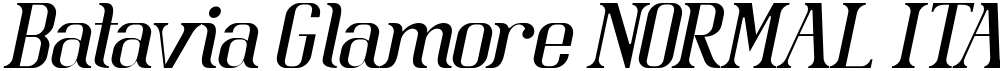 Batavia Glamore NORMAL ITALIC