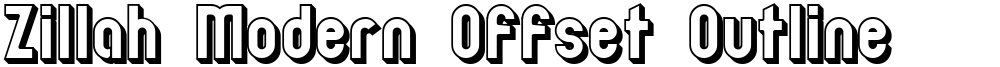 Zillah Modern Offset Outline