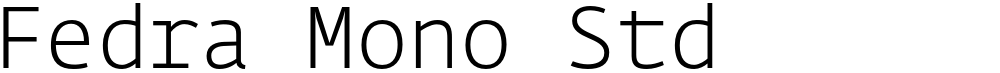 Fedra Mono Std