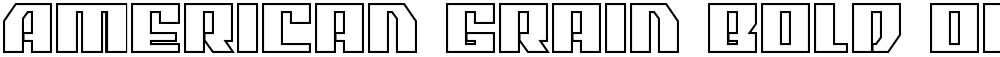American Grain Bold Outline