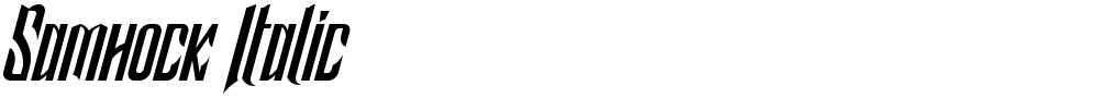 Samhock Italic