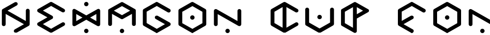 HEXAGON cup font