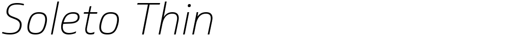 Soleto Thin