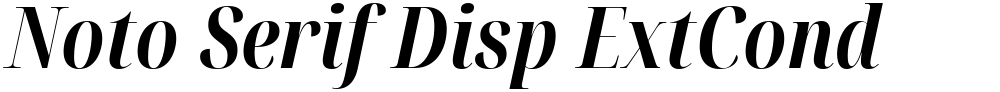 Noto Serif Disp ExtCond