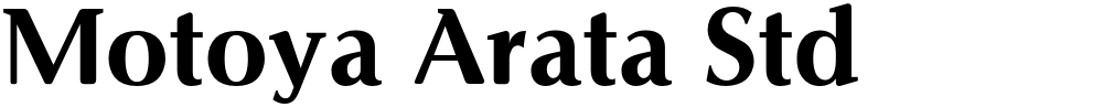 Motoya Arata Std
