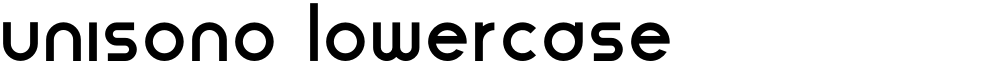 Unisono Lowercase