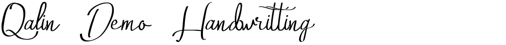Qalin Demo Handwritting