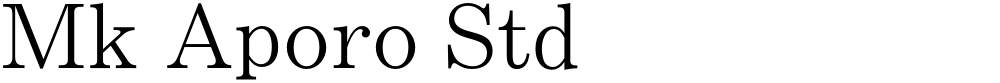Mk Aporo Std