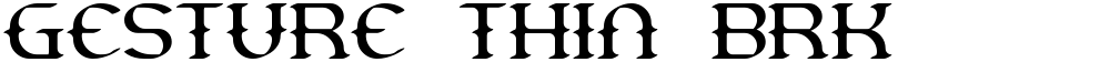 Gesture Thin BRK
