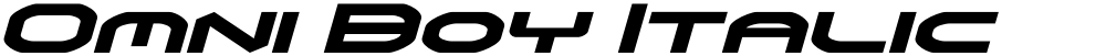 Omni Boy Italic