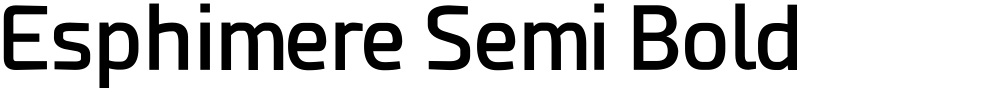 Esphimere Semi Bold