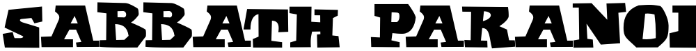 Sabbath Paranoid