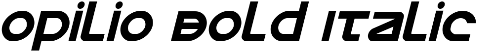 Opilio Bold Italic