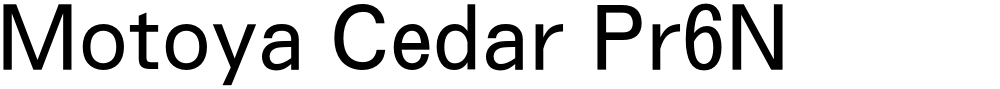 Motoya Cedar Pr6N
