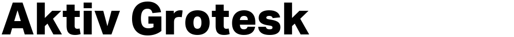 Aktiv Grotesk