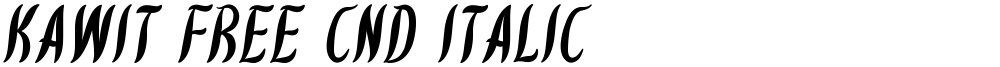 Kawit Free Cnd Italic