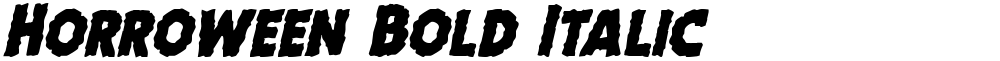 Horroween Bold Italic