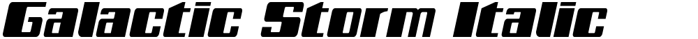 Galactic Storm Italic