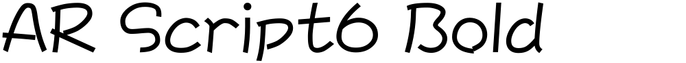 AR Script6 Bold