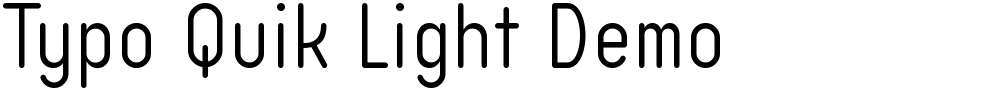 Typo Quik Light Demo
