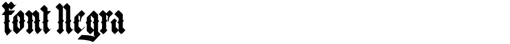 Font Negra