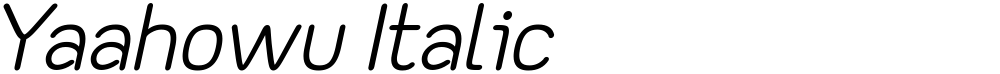 Yaahowu Italic