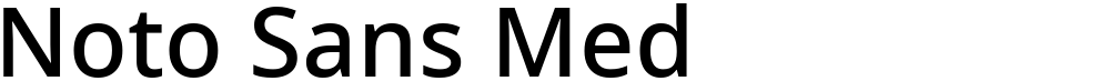 Noto Sans Med