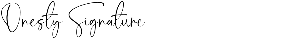 Onesty Signature