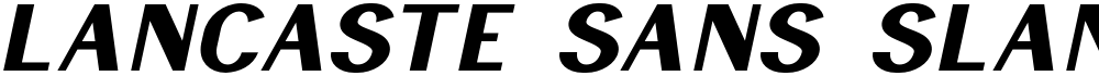 Lancaste Sans Slant Demo
