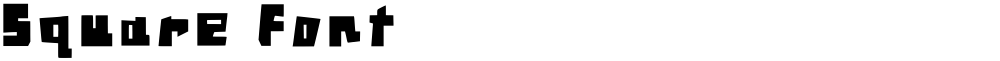 Square Font