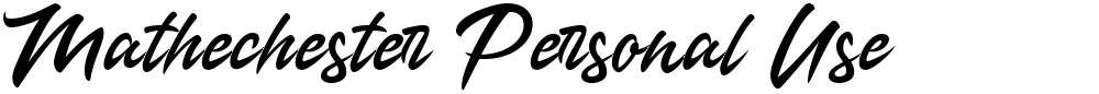 Mathechester Personal Use