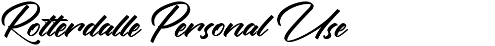 Rotterdalle Personal Use