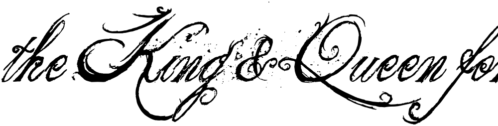 the King & Queen font