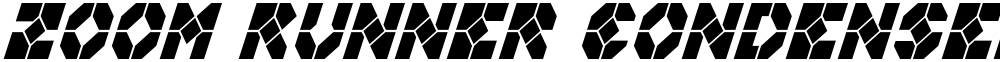 Zoom Runner Condensed Italic