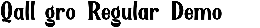 Qallégro Regular Demo