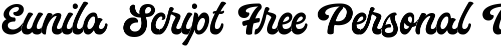 Eunila Script Free Personal Use