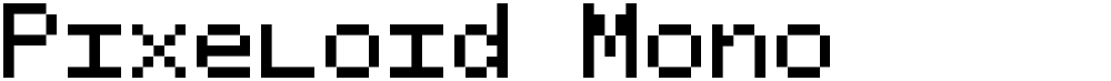 Pixeloid Mono