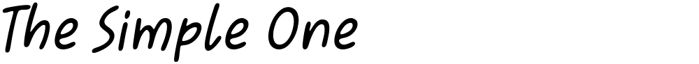 The Simple One