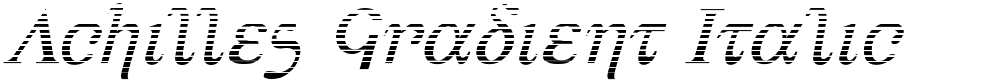 Achilles Gradient Italic