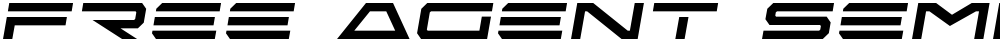Free Agent Semi-Italic