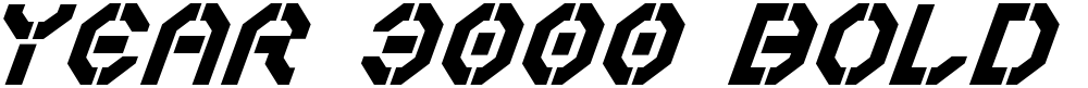 Year 3000 Bold Italic