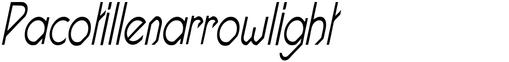 Pacotillenarrowlight